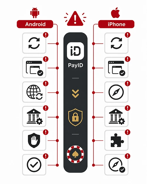 No download casino PayID redirect fix