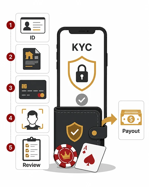 Real money casino KYC withdrawal flow